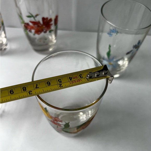 Set of 6 Vintage Painted Glasses - Picture 13 of 13